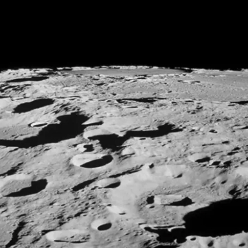 A photograph of the moon's surface. (Image credit: NASA)